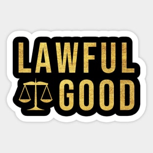 Lawful good (GOLDEN) Sticker